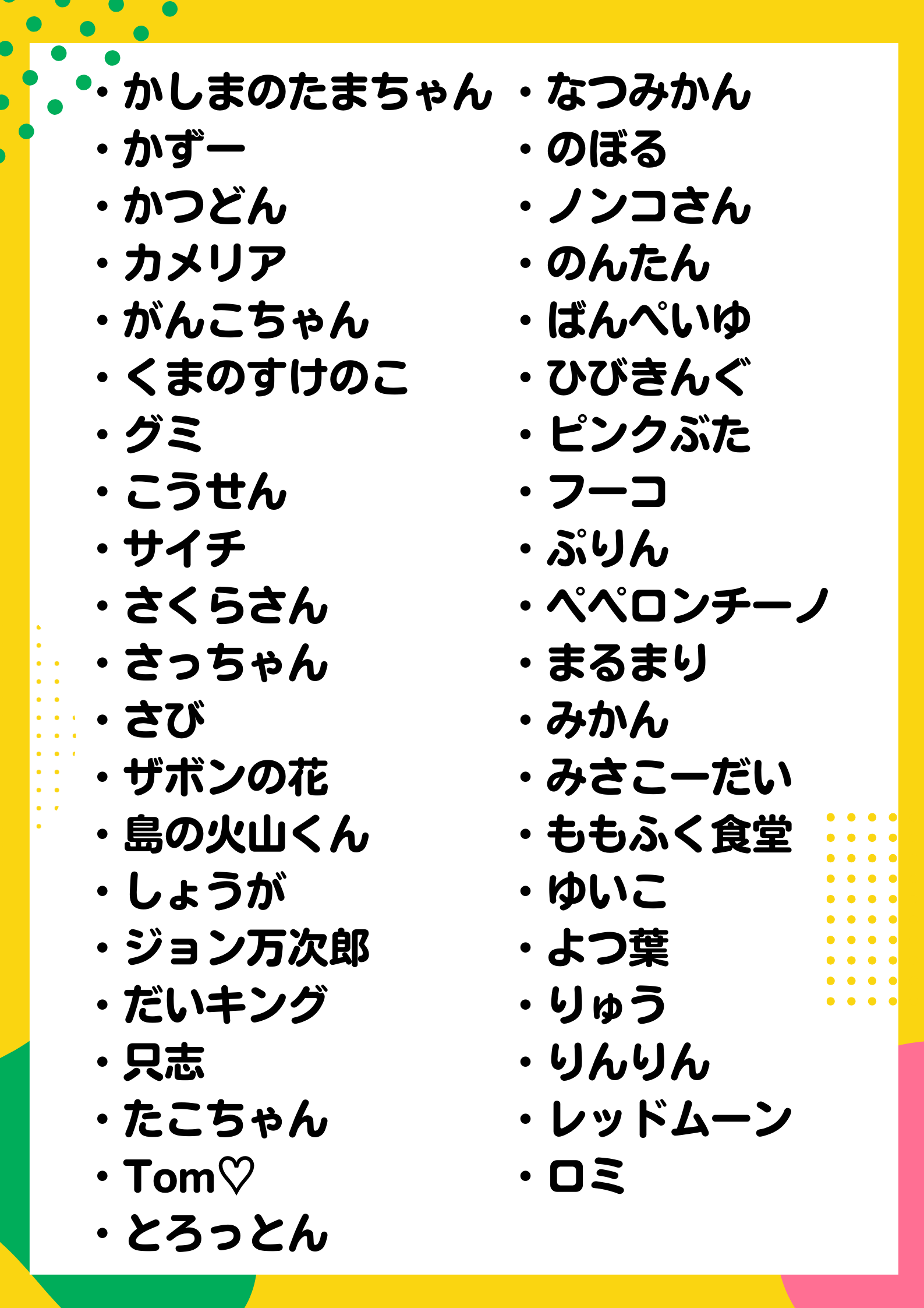 『雑誌ふろくプレゼント』当選者ポスター